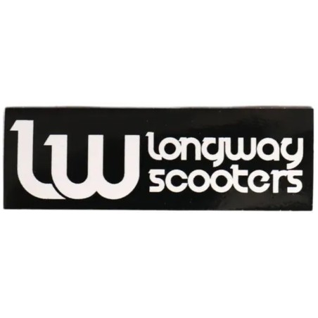 Samolepka LONGWAY 75x25mm | 1ks | BLACK