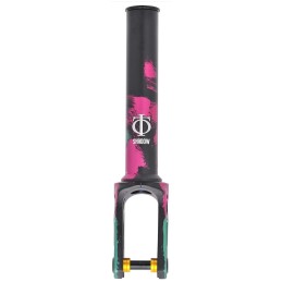 Vidlice OATH Shadow | HIC/SCS | 100-125 x 24-28mm | BLACK-GREEN-PINK