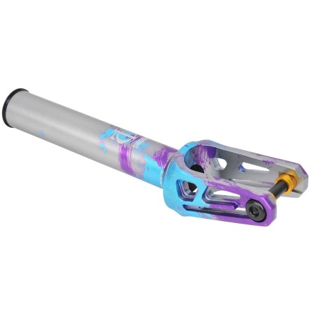 Vidlice OATH Shadow | HIC/SCS | 100-125 x 24-28mm | BLUE-PURPLE-TITANIUM