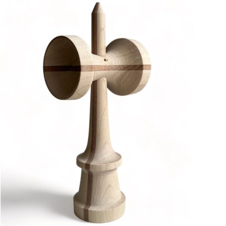 Kendama OKENDAMA Captain Latvia ZOBENS Double Sapelle Splice Ken + NEO GLAZE Maple Tama | OPAL GREEN