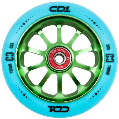 Kolečko CORE CD1 110mm | 88A | ABEC-9 | BLUE-LIME