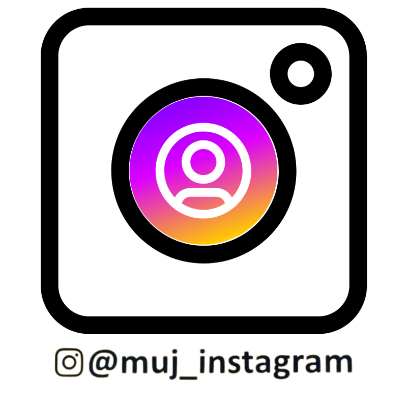 Tisk vlastního Instagram odkazu na Merch Scootering.cz - 1x