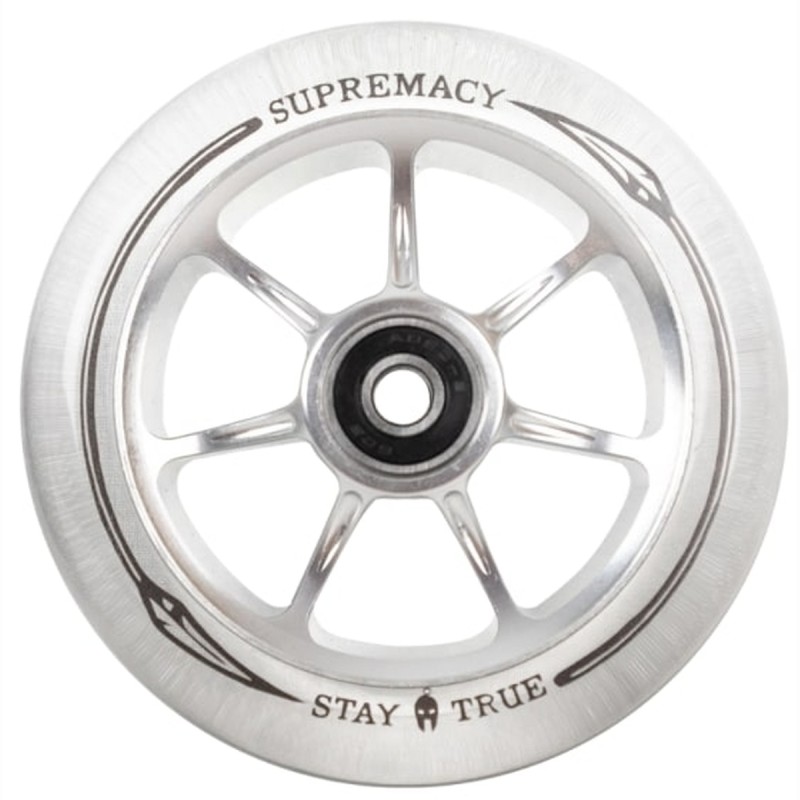Kolečko SUPREMACY Spear 110mm | ABEC-9 | SILVER-CLEAR