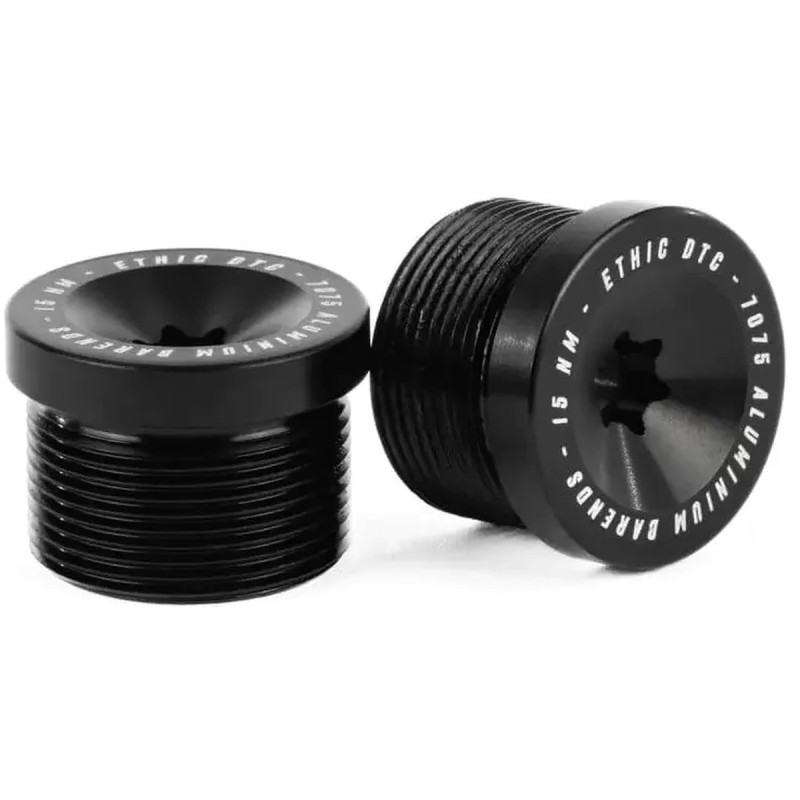 Koncovky ETHIC Flush | ALU | sada 2ks | BLACK