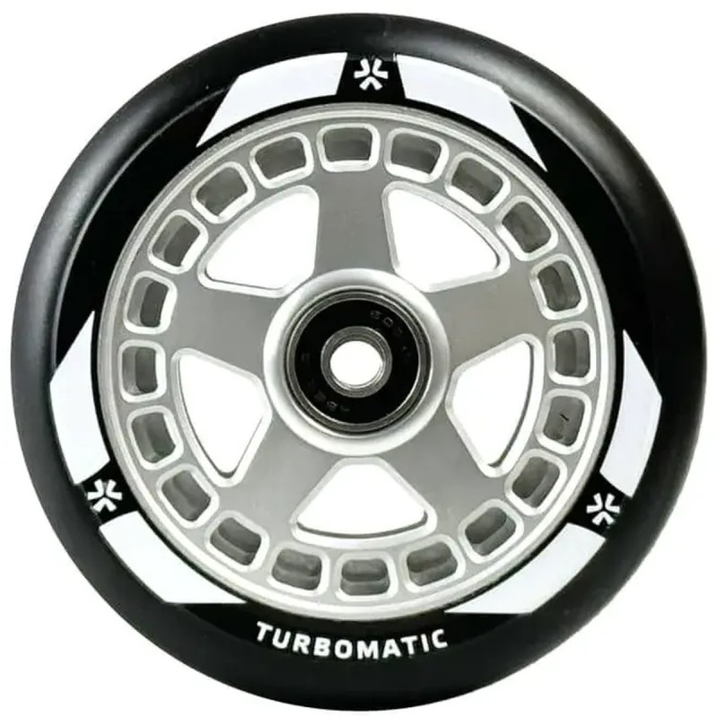 Kolečko UNION Turbomatic V2 110mm | ABEC-9 | BLACK-SILVER