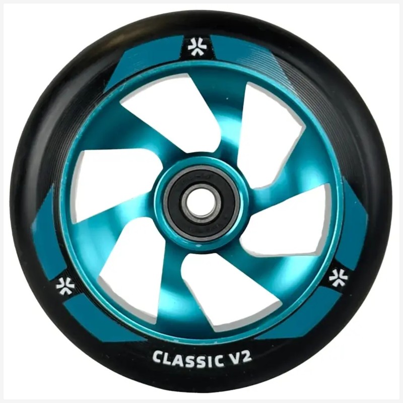 Kolečko UNION Classic V2 110mm | ABEC-9 | BLACK-POLISHED TEAL