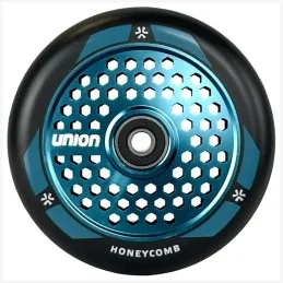 Kolečko UNION Honeycomb 110mm | ABEC-9 | BLACK-POLISHED TEAL