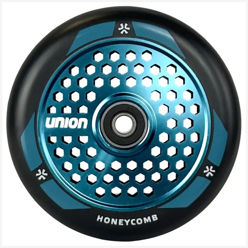 Kolečko UNION Honeycomb 110mm | ABEC-9 | BLACK-POLISHED TEAL