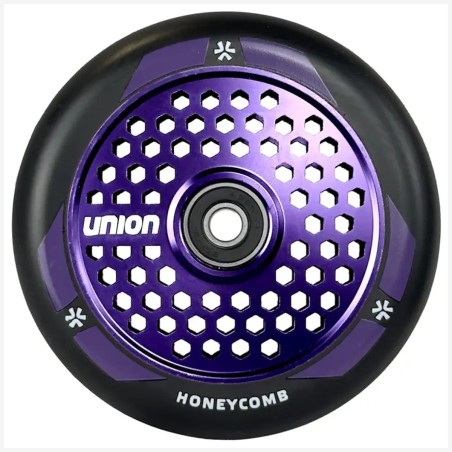 Kolečko UNION Honeycomb 110mm | ABEC-9 | BLACK-POLISHED PURPLE