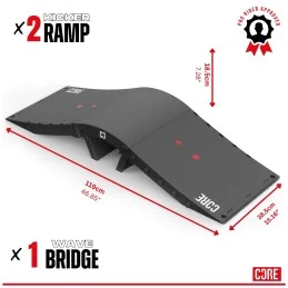Rampa CORE Wave Connector | BLACK