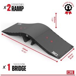 Rampa CORE Wave Connector | BLACK