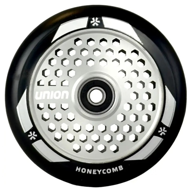 Kolečko UNION Honeycomb 110mm | ABEC-9 | BLACK-SILVER
