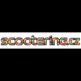 Samolepka SCOOTERING.cz proužek | 90mm | BLOCK
