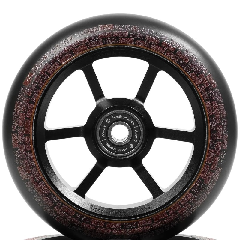 Kolečko NORTH Garrett Braz G5 Signature 110x24mm | 88A | ABEC-9 | MATTE BLACK-BLACK