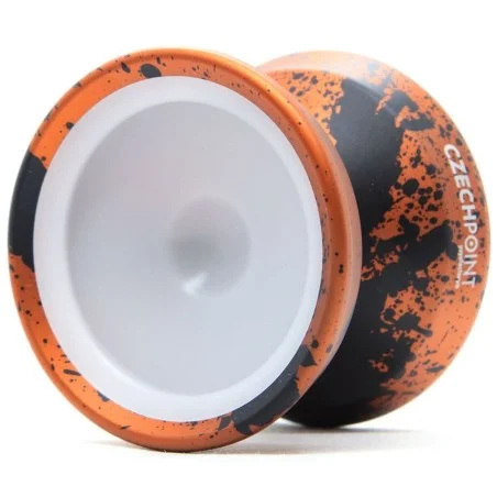 JoJo-YoYo YOYOFACTORY Czech Point Pivot Fingerspin Vashek Kroutil Signature | ORANGE-BLACK-WHITE
