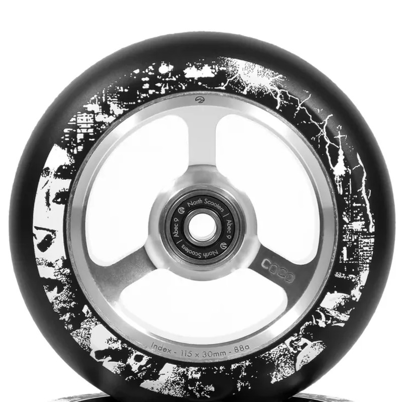 Kolečko NORTH Kaelen Morgan Signature 115x30mm | 88A | ABEC-9 | SILVER-BLACK