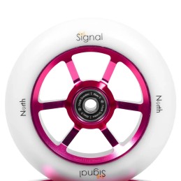 Kolečko NORTH Signal V3 110x24mm | 88A | ABEC-9 | MAGENTA-WHITE