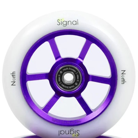 Kolečko NORTH Signal V3 110x24mm | 88A | ABEC-9 | VIOLET-WHITE