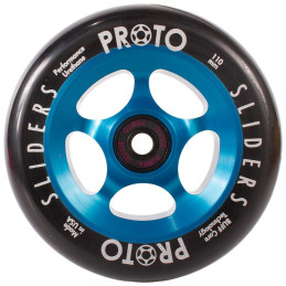 Kolečko PROTO Spoked Slider Blacked Out | 110x24mm | BLACK ON BLUE