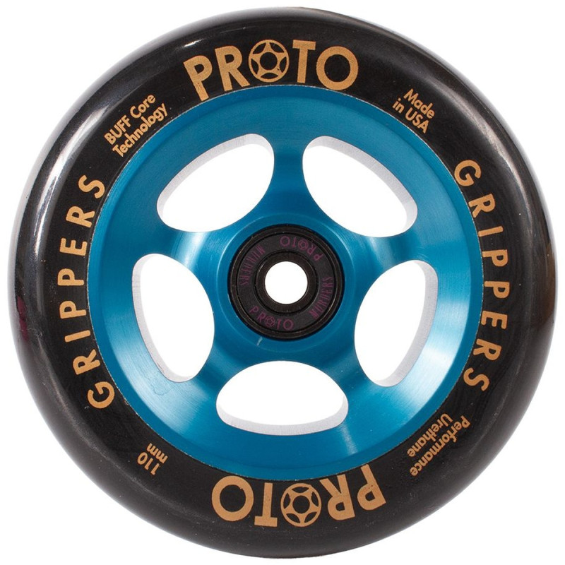 Kolečko PROTO Spoked Gripper Blacked Out | 110x24mm | BLACK ON BLUE