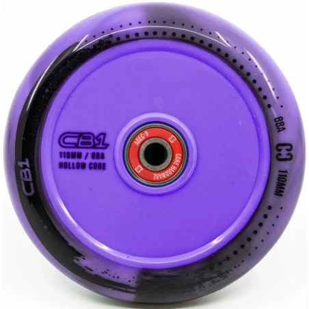 Kolečko CORE CB1 Hollow Plastic 110mm | 88A | ABEC-9 | BLACK-PURPLE