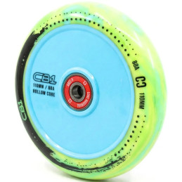 Kolečko CORE CB1 Hollow Plastic 110mm | 88A | ABEC-9 | LIME-BLUE