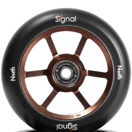 Kolečko NORTH Signal V3 110x24mm | 88A | ABEC-9 | BLACK-RUST