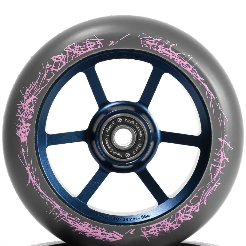 Kolečko NORTH Oliver Sekel Signature 110x24mm | 88A | ABEC-9 | DARK GREY-NAVY