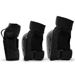 Chrániče kolen, loktů a zápěstí REKD Junior Heavy Duty Triple Pad Set RKD590 | Velikosti S-L | BLACK